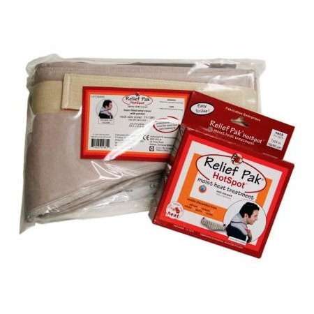 Relief Pak® HotSpot Moist Heat Pack And Cover Set, Neck Pack With Foam-Filled Cover
